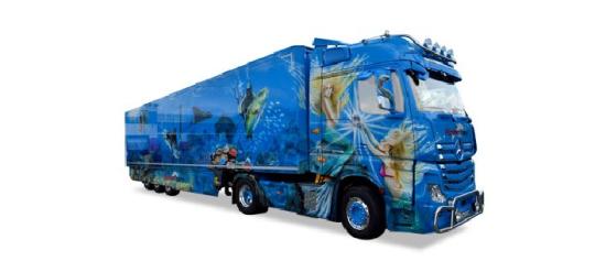 Tekno LKW MB Actros 11 Giga K-SZ Fischer Trans 