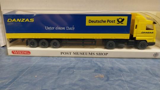 Wiking LKW Scania 143 Pritschen-SZ Danzas Deutsche Post 