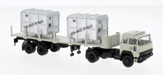 Brekina LKW Magirus 310 D16 Rungen-Sz Ladegut 