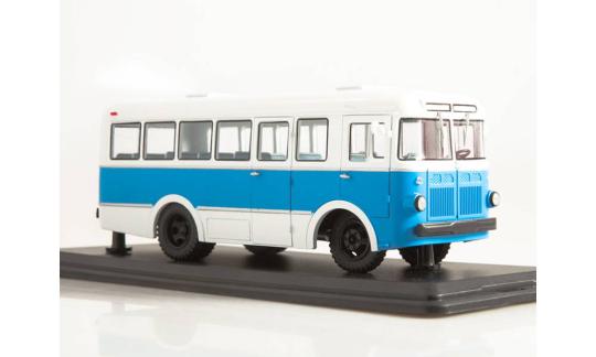 Model Pro Stadtbus 1:43 RAF-251 Bus, hellblau/weiß 