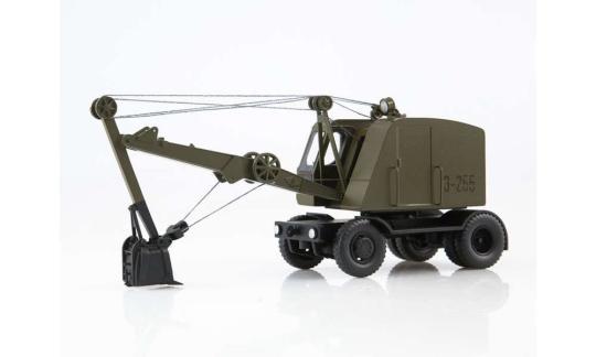 Model Pro 1:43 Excavator Bagger E-255 militärgrün 