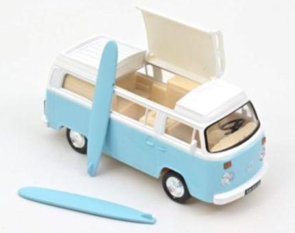 NOREV 1:43 Jet-Car Volkswagen Combi T2b Camper Van 1973 Light Blue 