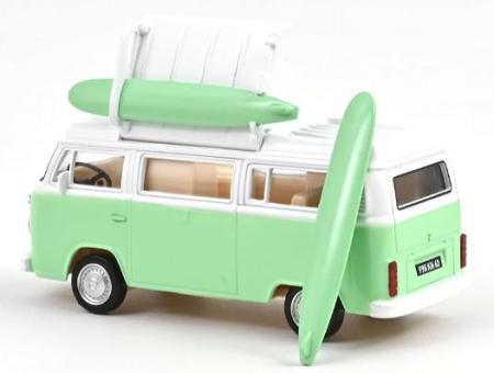 NOREV 1:43 Jet-Car Volkswagen Combi T2b Camper Van 1973 Light Blue 841103 