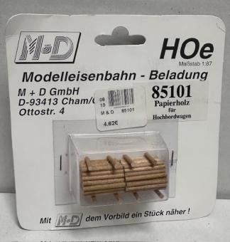 M+D Ladegut Papierholz für Hochbordwagen (je 24x20 mm) 