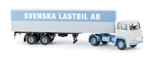 Brekina LKW Scania LB 76 KSZ Koffer-Sattelzug SLAB 