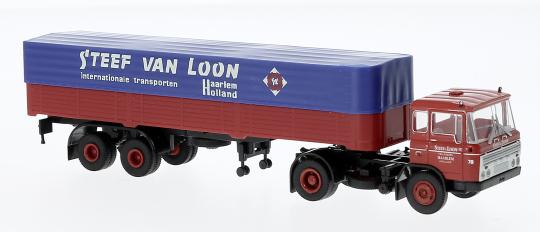 Brekina LKW DAF FT 2600 Pritsche/Plane-Sattelzug Steef van L 