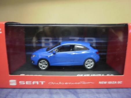 IXO 1:43 Seat Ibiza 2008 3-door - blue 