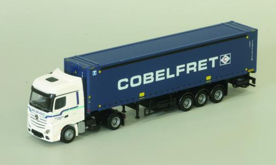 AWM LKW MB Actros 11 Bigsp. 45' OS Cont-SZ Most Cobelfret 