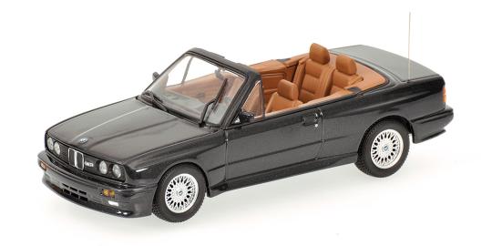 Minichamps 1:87 BMW M3 (E30) CABRIOLET - 1988 - DARK GREY METALLIC 870020234 