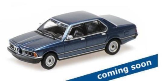 Minichamps 1:87 BMW 733I (E23) - 1977 - BLUE METALLIC 