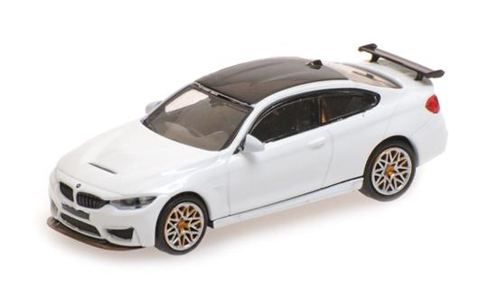 Minichamps 1:87 BMW M4 GTS - 2016 - WHITE W/ ORANGE WHEELS 