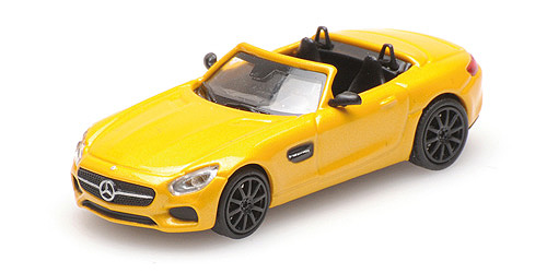 Minichamps 1:87 MERCEDES-AMG GTS CABRIOLET - 2017 -yellowmet. 