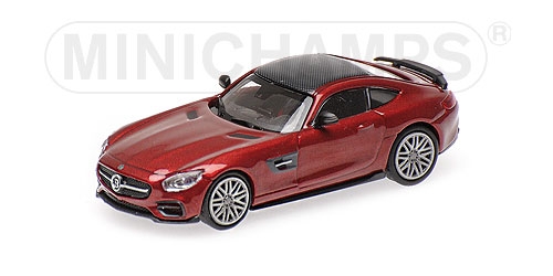 Minichamps 1:87 BRABUS 600 AUF BASIS MERCEDES-BENZ AMG GT S - 2015 - RED 