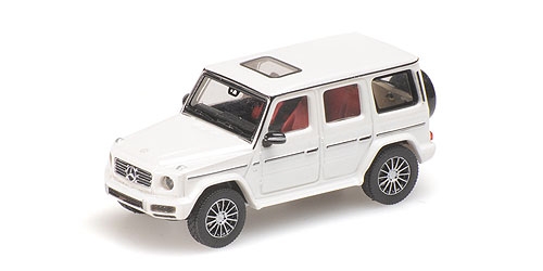 Minichamps 1:87 MERCEDES-BENZ G-KLASSE W 463 - 2018 - DESIGNO DIAMANTWEISS BRIGH 