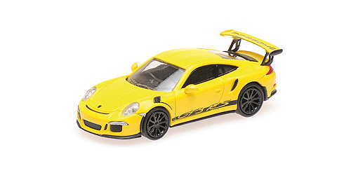 Minichamps 1:87 Porsche 911 GT3 RS - 2013 - yellow/stripes 