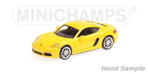 Minichamps 1:87 PORSCHE 718 CAYMAN – 2016 -- YELLOW 