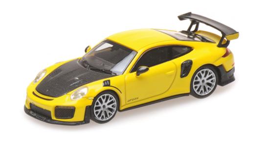 Minichamps 1:87 PORSCHE 911 GT2 RS - 2018 - YELLOW W/ CARBON 