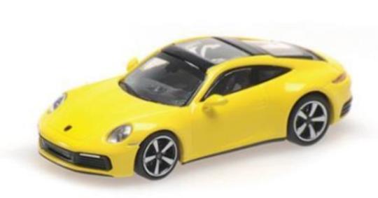 Minichamps 1:87 PORSCHE 911 (992) – CARRERA 4S – 2019 – yellow 