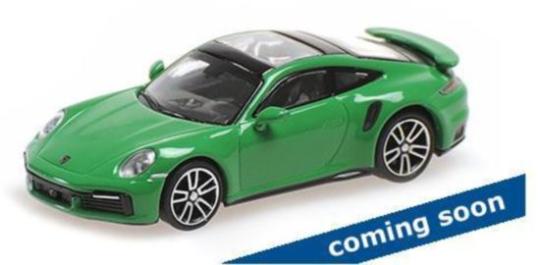 Minichamps 1:87 PORSCHE 911 (992) TURBO S - 2020 - GREEN 