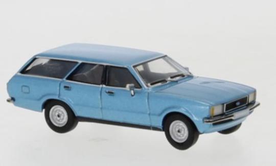 PCX Premium Classics PKW Ford Taunus TC 2 Turnier, metallic-blau 1976 