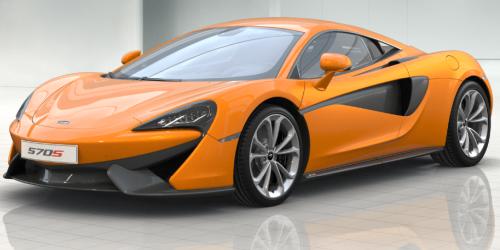 Minichamps 1:87 MCLAREN 570S - ORANGE 