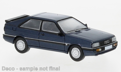 PCX Premium Classics PKW Audi Coupe, metallic-dunkelblau, 1985 