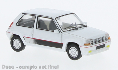 PCX Premium Classics PKW Renault 5 GT Turbo, metallic-weiss, 