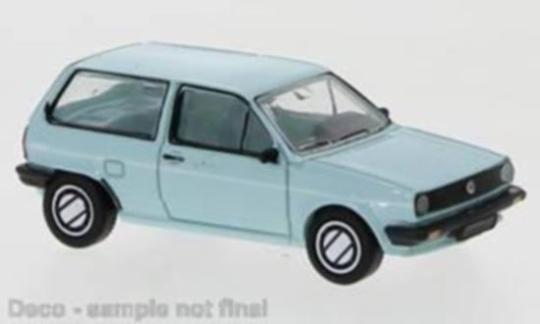 PCX Premium Classics PKW VW Polo II Fox, türkis/Dekor, 1985 
