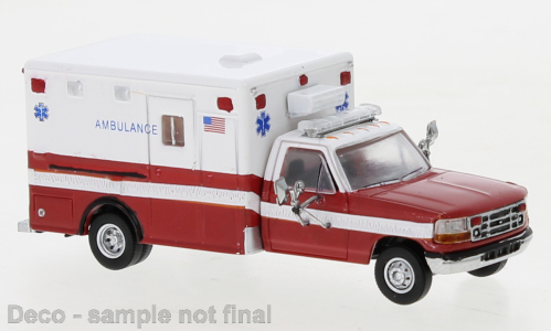 PCX Premium Classics Ford F-350 Horton Ambulance weiss, rot, 1997, 
