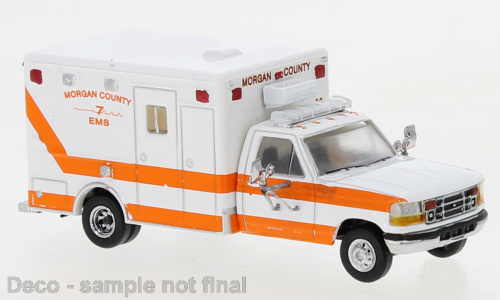 PCX Premium Classics Ford F-350 Horton Ambulance weiss, orange, 1997, Morgan Cou 