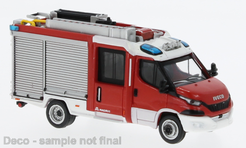 PCX 1:87 Iveco Magirus Daily MLF, rot/weiss, 2021 