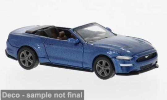 PCX Premium Classics PKW Ford Mustang VI Cabriolet, dunkelblau, 2020 