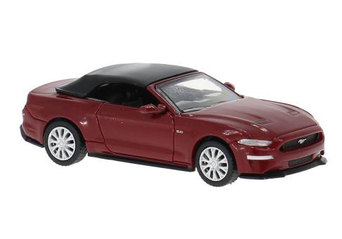 PCX Premium Classics PKW Ford Mustang VI Cabriolet, dunkelrot, 2020 