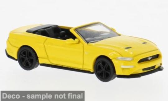 PCX Premium Classics PKW Ford Mustang VI Cabriolet, gelb, 20 