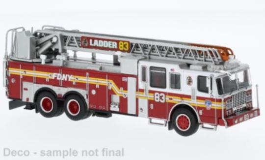 PCX 1:87 Ferrara Ultra, FDNY - Staten Island, 2013 Ladder 83 (Westerleigh) 