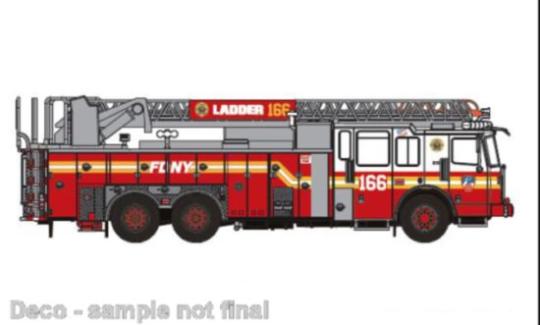 PCX 1:87 Ferrara Ultra, FDNY - Brooklyn, Ladder 166 (Coney I 