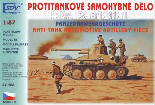 SDV Bausatz Sp KFZ 139 Marder III Panzerabwehrgeschütz 