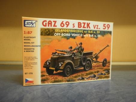 SDV Bausatz GAZ 69 s BZK vz. 59 Geländefahrzeug 
