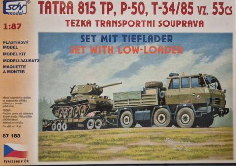 SDV Bausatz Tatra T-815 Schwerlast-Sz mit Panzer T-34/85 