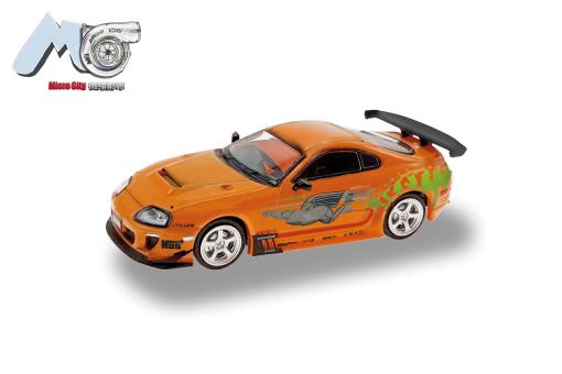 MicroCity PKW Toyota Supra, orange FnF 