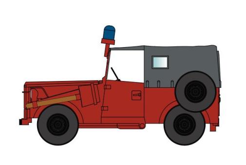 NPE PKW IFA P3 Militärischer Kübelwagen Feuerwehr - neutral 