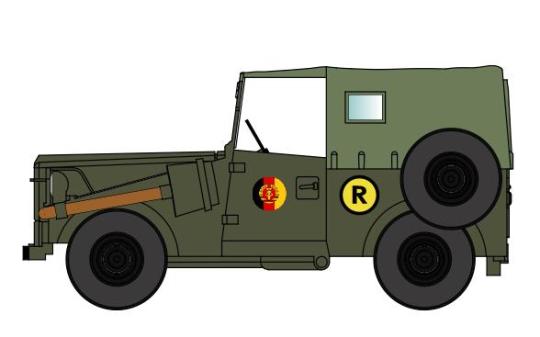 NPE PKW IFA P3 Militärischer Kübelwagen Volkspolizei Bereits 