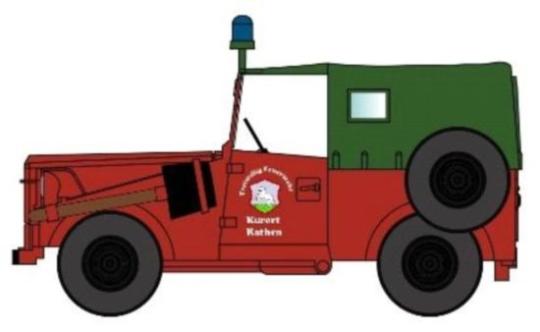 NPE PKW IFA P3 Militärischer Kübelwagen FFW Feuerwehr Rathen 