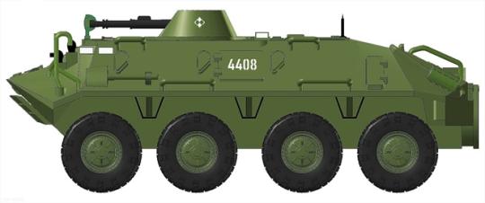 NPE Radpanzer SPW 60 PA NVA mit schwerem MG 88271 