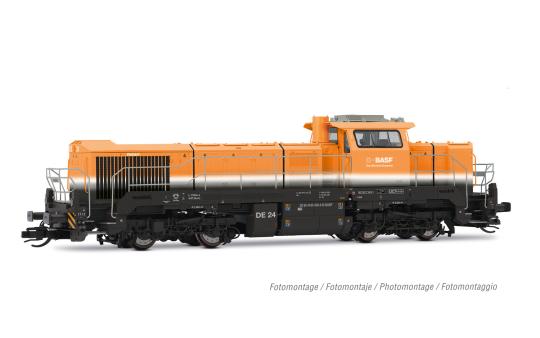 Arnold TT Diesellokomotive Vossloh DE 18, orange/graue Farbgebung, Ep. VI BASF S 