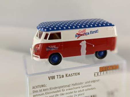 Brekina VW T1b Kasten Ab heute ist Trump Rentner 90958 