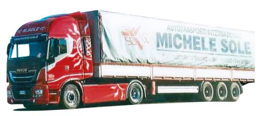 AWM LKW Iveco HiWay XP/Aerop. KSZ Michele Sole 9143.01 