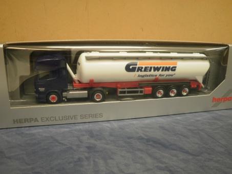 Herpa LKW Scania R Topl/Aerop. FFB Kippsilo-SZ Greiwing 925167 