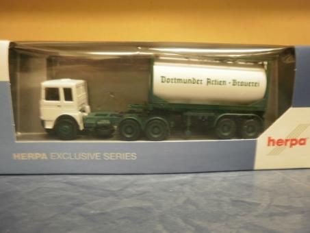 Herpa LKW MAN F8 Tank-Cont-Sz DAB Dortmunder Actien Brauerei 927857 