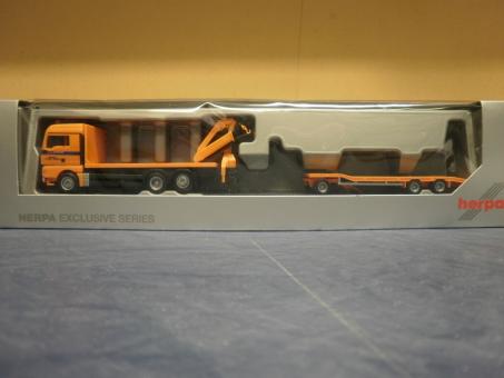 Herpa LKW MAN TG-X XLX Rungen-HZ mit Kran + TU3 KVS Dresden 